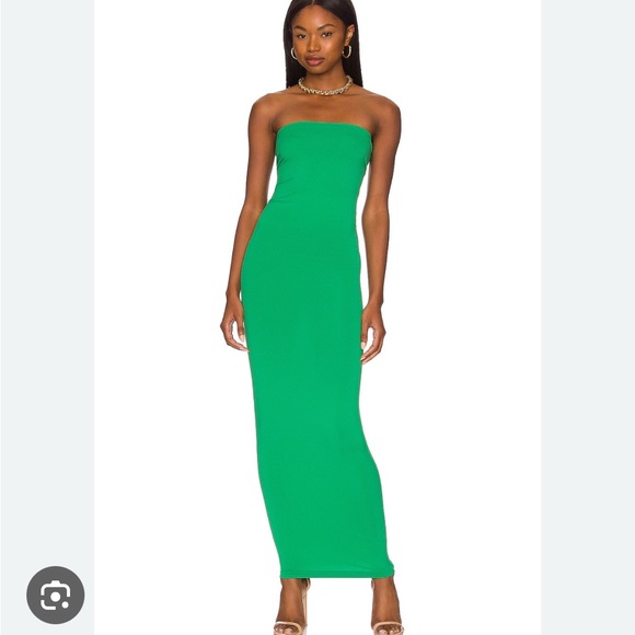 Wolford Vibrant Green Strapless Maxi Dress - Picture 1 of 3